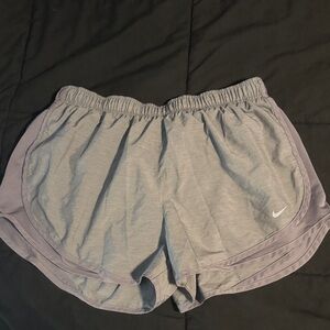 Nike Women's Light Gray Athletic Shorts